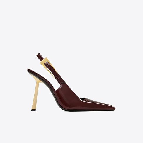 Vertundy Women's Slingback Stilettos Pumps - Elegant Pointed Closed Toe Strange Gold Heel Strap Buckle Sandals Party Wedding Bride Pump Spring Dress Shoes in Saudi Arabia