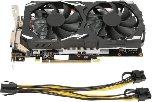 PUSOKEI RX 580 Gaming Graphics Card, X 580 8GB GDDR5 256bit Computer Graphics Card, 1080P Resolution, PCI Express 3.0, 3 x DP, 8K HDMI, DVI, for 3D CAD, CAM, Video in Saudi Arabia