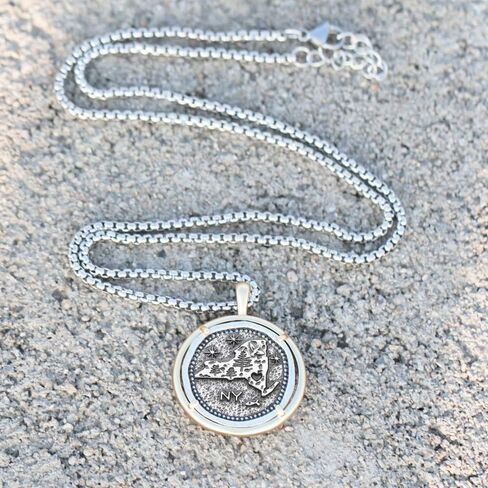Gifts For Men State Necklace Long Distance Friendship Country Map Charm Necklace For Boys in Saudi Arabia