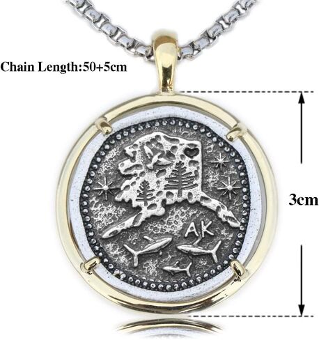 Gifts For Men State Necklace Long Distance Friendship Country Map Charm Necklace For Boys in Saudi Arabia