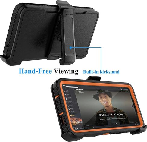 Njjex Rugged Case for Samsung Galaxy A53 5G, for Galaxy A53 5G Case with Belt Clip Holster, Built-in Screen Protector Heavy Duty Shockproof Locking Swivel Holster Kickstand Hard Phone Cover [Black] in Saudi Arabia