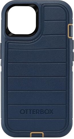 OtterBox Defender Series Screenless Edition Case and Holster for iPhone 14 & iPhone 13 (ONLY), (Blue Suede Shoes) in Saudi Arabia