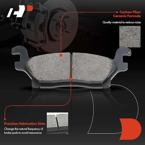 A-Premium 12.40 inch (315mm) Front Drilled and Slotted Disc Brake Rotors + Ceramic Pads Kit Compatible with Select Hummer Models - H3 2006-2010, H3T 2009-2010, 6-PC Set in Saudi Arabia