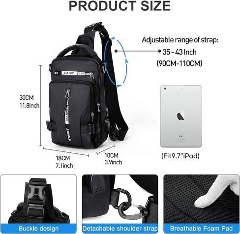 حقيبة ظهر كروس بودي حبال للرجال والنساء، حقيبة ظهر صغيرة على الكتف للدراجات النارية وحقائب ظهر بحزام واحد، حقيبة نهارية صغيرة للصدر للسفر والمشي لمسافات طويلة وصالة الألعاب الرياضية في الهواء الطلق باللون الأخضر in Kuwait