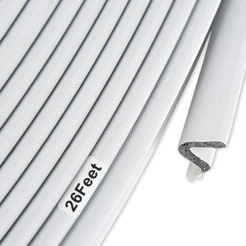 باب أبيض الطقس تجريد عازل للصوت الغبار شريط ختم الباب 40 قدم للأبواب والنوافذ استبدال الإطار على شكل حرف V أختام تركيب فتحة بطاقة الرغوة in Kuwait