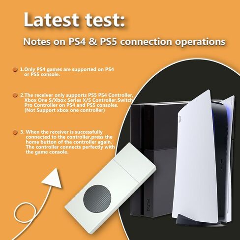 محول وحدة تحكم لجهاز Nintendo Switch، وSwitch OLED، وPS4 وPS5، ومحول وحدة تحكم USB يدعم PS5 PS4، وXbox One S، وXbox Series X/S، وSwitch Pro Controller (لا يدعم وحدة تحكم Xbox One) in Kuwait