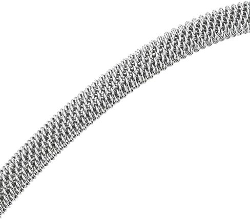 COOLSTEELANDBEYOND Stainless Steel Mesh Wire Bangle Bracelet for Mens Women, Gold Color Spring Clasp in Saudi Arabia