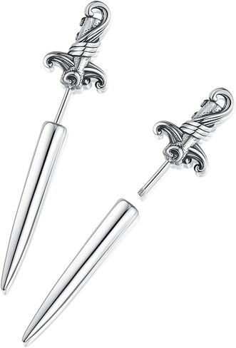 GAVU Stainless Steel Gothic Sword Dangle Earrings for Men in Saudi Arabia