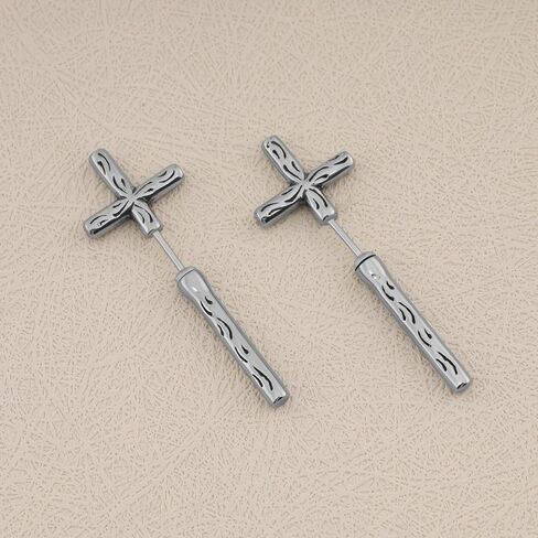 GAVU Stainless Steel Gothic Sword Dangle Earrings for Men in Saudi Arabia