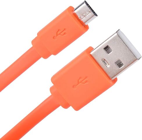 Saipomor Flip4 Replacement Cable Micro USB Fast Charger Flat Cord Compatible with JBL Flip4 Flip3 Clip3 Charge2+ Charge3 Pulse3 Bluetooth Speaker and Logitech UE Boom3 22AWG Android Phones(3.3ft) in Kuwait