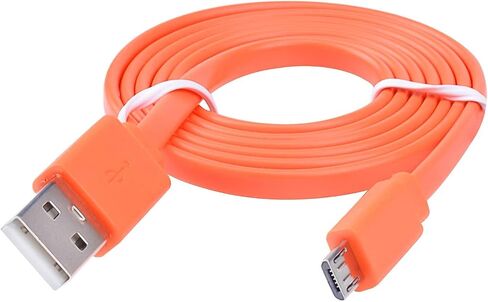 Saipomor Flip4 Replacement Cable Micro USB Fast Charger Flat Cord Compatible with JBL Flip4 Flip3 Clip3 Charge2+ Charge3 Pulse3 Bluetooth Speaker and Logitech UE Boom3 22AWG Android Phones(3.3ft) in Kuwait
