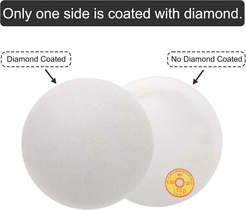 uxcell Diamond Sanding Grinding Disc, 12-Inch (300mm) Grit 400 No Center Hole, Flat Lap Disk Polishing Discs Abrasive Wheel for Gemstone Tile Porcelain Glass Stone Metal in Saudi Arabia