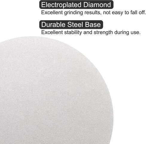uxcell Diamond Sanding Grinding Disc, 12-Inch (300mm) Grit 400 No Center Hole, Flat Lap Disk Polishing Discs Abrasive Wheel for Gemstone Tile Porcelain Glass Stone Metal in Saudi Arabia