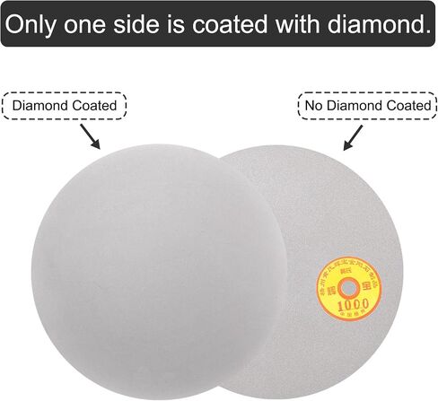 uxcell Diamond Sanding Grinding Disc, 12-Inch (300mm) Grit 400 No Center Hole, Flat Lap Disk Polishing Discs Abrasive Wheel for Gemstone Tile Porcelain Glass Stone Metal in Saudi Arabia