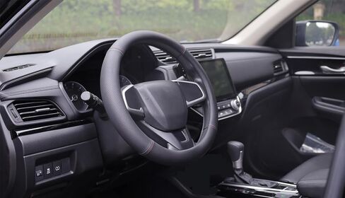 Car Steering Wheel Cover for Dodge Charger Challenger Durango Journey Avenger Promaster City Promaster Cargo Magnum Dakota Sprinter Caliber RT SRT SXT GT Scat Pack Accessories, Leather Color in Saudi Arabia