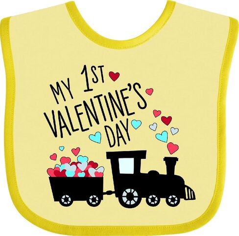 inktastic My First Valentines Day- Train Baby Bib in Saudi Arabia