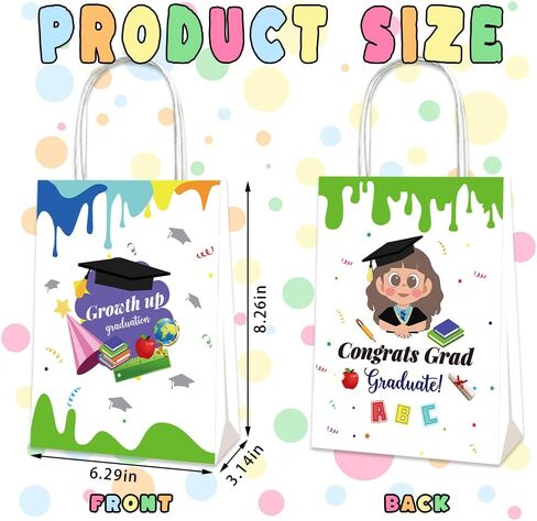 12 Packs 2024 Graduation Treat Boxes Cartoon Kindergarten Preschool Gifts Boxes Congrats Grad Goodies Candy Boxes with Handles for 2024 College School Kindergarten Graduation Gifts Wrapping Supplies in Saudi Arabia