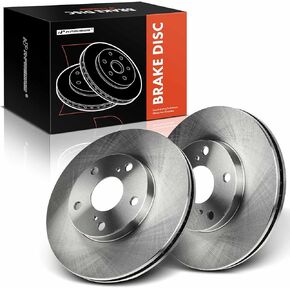A-Premium 10.83 inch (275mm) Front Vented Disc Brake Rotors Compatible with Select Toyota and Lexus Models - Camry 1992-2006, Sienna 1998-2003, ES300 1992-2001, Solara 1999-2003, 2-PC Set