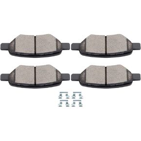 Ceramic Brake Pads Kits,SCITOO 8pcs Brakes Pads Set fit for 2008 for Chevy Cobalt, 04-12 for Chevy for Malibu,07-09 for Pontiac G5,06-10 for Pontiac G6,07-09 for Saturn Aura