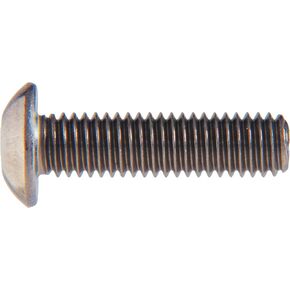 44461 M4-0.70 x 8 Metric Stainless Steel Button Socket Cap Screw, 20-Pack