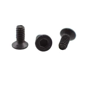 50PCS M2 5mm Grade 10.9 Alloy Steel Flat Hex Socket Head Cap Black Oxidation Screws (50, M2 5mm)