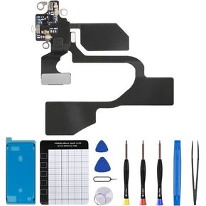 for iPhone 12 Mini WiFi Antenna Signal Replacement Compatible for iPhone 12Mini WLAN Diversity Antenna Part with Repair Fix Tool Kit 5.4 inch A2176 A2398 A2399 A2400