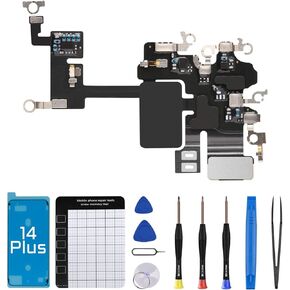 for iPhone 14 Plus WiFi Antenna Signal Flex Cable Replacement Compatible with iPhone 14Plus WLAN Antenna Connection with Repair Fix Tool Kit Screwdrivers A2632 A2885 A2886 A2887 A2896