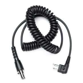 Fumei Mini XLR 5-PIN to M1 2 PIN Adapter 1.8m Durable Coiled Cable for Motorola HYT Black Box Speedcom Two Way Handheld Radios and Headsets
