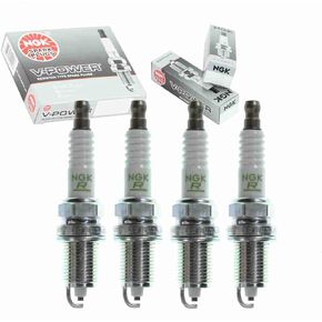 4 pc NGK V-Power Spark Plugs compatible with Dodge Avenger 2.4L L4 2008-2014