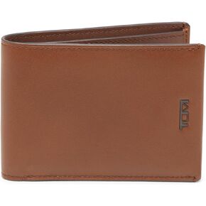Tumi - Nassau Slim Single Billfold Leather Wallet for Men - Cognac