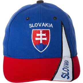 Slovakia National Hat - Nations of The World Hat Collection - Adjustable Embroidered Baseball Slovak Cap