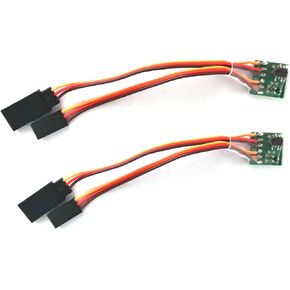 DEVMO 2Pack Universal RC Servo Signal Reverser Rotation Inverter for Aircraft Airplane Steering Gear