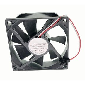 for TONON TD9025LS Wine Fridge Hotel Refrigerator, DC12V 0.16A Size: 90x90x25mm, (E1 Plug) 2-Wire Cooling Fan.