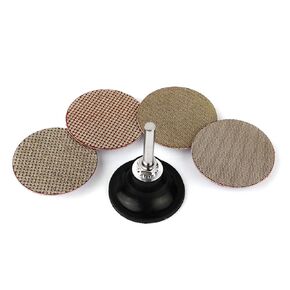 Diamond Roll Lock Sanding Disc 2 Inch Electroplated Quick-Change Discs for Stone Ceramic Glass Fast Grinding
