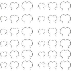 60pcs 800-801 Quick Connector Clips, 3 Different Size20-3/8''20-1/2''20-5/8'' Transmission Cooler Line Clips, Transmission Radiator Hose Retaining Clips Metal,Carbon Steel Material (20pcs-each)