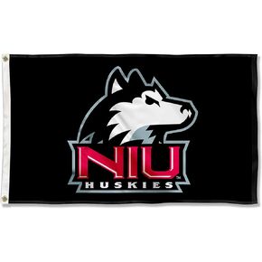 Northern Illinois Huskies Black Flag Large 3x5