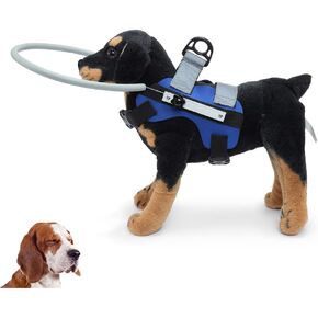 Blind Dog Ring,Adjustable Blind Dog Harness,Blind Dog Bumper to Protect Cats and Dogs with Blindness, Blurred Vision, Sick Eyes from Collision (S)