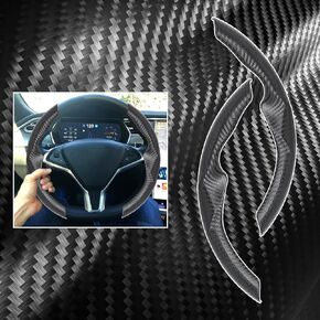 Steering Wheel Cover for Tesla, Telsa Model 3/Y Silicone Inside Steering Wheel Cover for Men/Women, Anti-Slip, Comfortable Grip,Breathable,2016-2023 Model 3 2020-2024 Model Y Accessories (Black Suede)