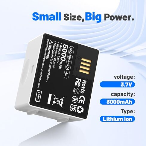 5000mAh Battery for Arlo Pro 3 [2024 Upgrade] Ultra High Capacity Rechargeable Battery for Arlo Ultra Arlo Ultra 2 Arlo Pro 3 Arlo Pro 4 Arlo Pro 5 Camera VMA5400 2-Pack in Kuwait