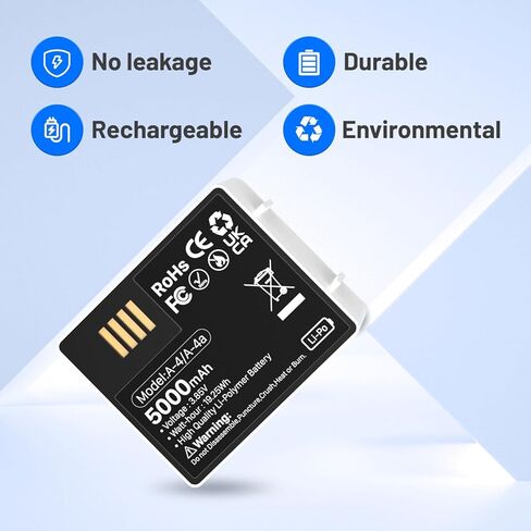 5000mAh Battery for Arlo Pro 3 [2024 Upgrade] Ultra High Capacity Rechargeable Battery for Arlo Ultra Arlo Ultra 2 Arlo Pro 3 Arlo Pro 4 Arlo Pro 5 Camera VMA5400 2-Pack in Kuwait