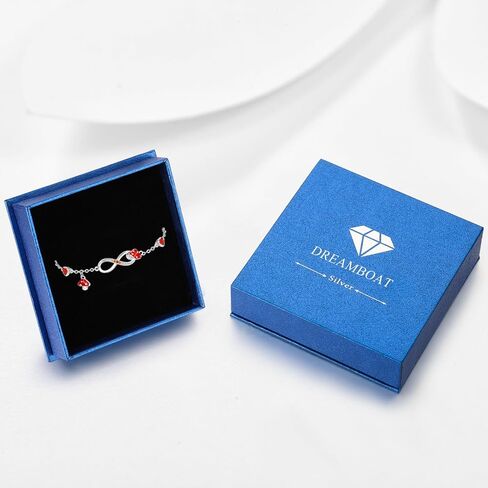 Dreamboat Red Mushroom Bracelet for Women Infinity Bracelets Sterling Silver Adjustable Bracelets Cute Good Lucky Mushroom Jewelry Gifts in Saudi Arabia
