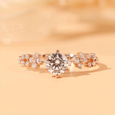 925 sterling silver fashion Classic Diamond timeless engagement ring Cubic Zirconia Rings Diamond Rings for Women Jewelry Findings Earring Backs Findings (US Code 7) in Kuwait