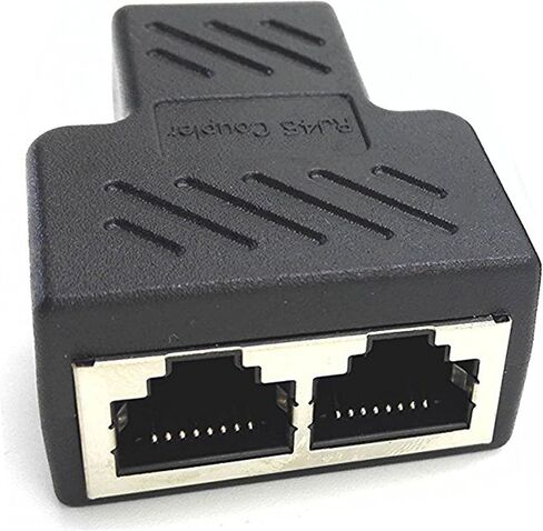 محول مقسم zdyCGTime RJ45 موصل LAN 1 أنثى إلى 2 أنثى، مناسب لشبكة إيثرنت فائقة الفئة 5، فئة 6 إيثرنت in Saudi Arabia