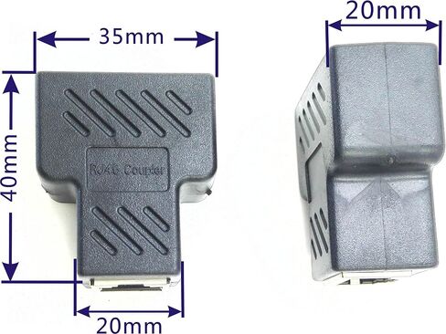 محول مقسم zdyCGTime RJ45 موصل LAN 1 أنثى إلى 2 أنثى، مناسب لشبكة إيثرنت فائقة الفئة 5، فئة 6 إيثرنت in Saudi Arabia