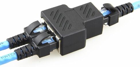 محول مقسم zdyCGTime RJ45 موصل LAN 1 أنثى إلى 2 أنثى، مناسب لشبكة إيثرنت فائقة الفئة 5، فئة 6 إيثرنت in Saudi Arabia