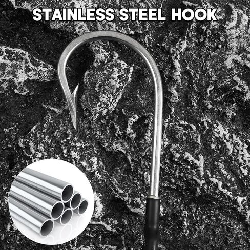 Double Hooks Rig for Trolling Chunking,4pcs Saltwater Trolling Hooks Stainless Steel Double Trolling Hooks Large Big Game Fishing Hooks for Marlin Shark Tuna Wahoo Dorado Fishing in Saudi Arabia