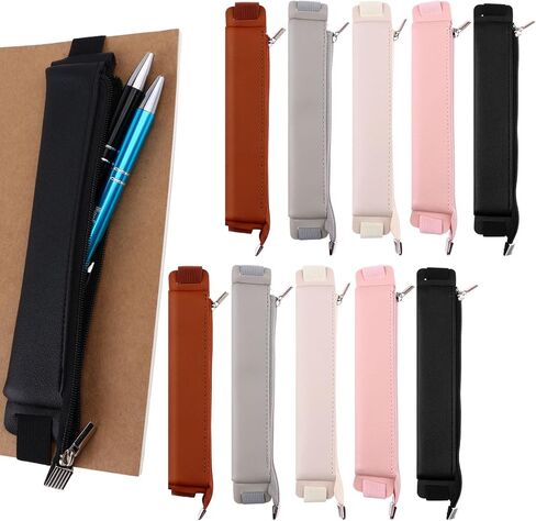 10 قطع حامل أقلام بشريط مطاطي، حامل أقلام لأجهزة الكمبيوتر المحمول من جلد البولي يوريثان وحقيبة أقلام رصاص وحافظة قلم رصاص وحامل أقلام رصاص قابل للتعديل وحقيبة قلم رصاص وحافظة لمخططي أجهزة الكمبيوتر المحمولة ومجلدات الكتب in Kuwait