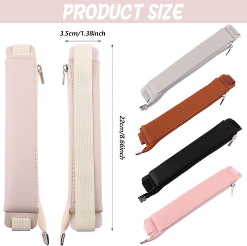 10 قطع حامل أقلام بشريط مطاطي، حامل أقلام لأجهزة الكمبيوتر المحمول من جلد البولي يوريثان وحقيبة أقلام رصاص وحافظة قلم رصاص وحامل أقلام رصاص قابل للتعديل وحقيبة قلم رصاص وحافظة لمخططي أجهزة الكمبيوتر المحمولة ومجلدات الكتب in Kuwait