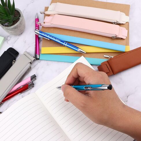 10 قطع حامل أقلام بشريط مطاطي، حامل أقلام لأجهزة الكمبيوتر المحمول من جلد البولي يوريثان وحقيبة أقلام رصاص وحافظة قلم رصاص وحامل أقلام رصاص قابل للتعديل وحقيبة قلم رصاص وحافظة لمخططي أجهزة الكمبيوتر المحمولة ومجلدات الكتب in Kuwait