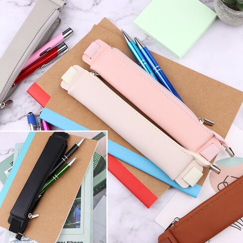 10 قطع حامل أقلام بشريط مطاطي، حامل أقلام لأجهزة الكمبيوتر المحمول من جلد البولي يوريثان وحقيبة أقلام رصاص وحافظة قلم رصاص وحامل أقلام رصاص قابل للتعديل وحقيبة قلم رصاص وحافظة لمخططي أجهزة الكمبيوتر المحمولة ومجلدات الكتب in Kuwait